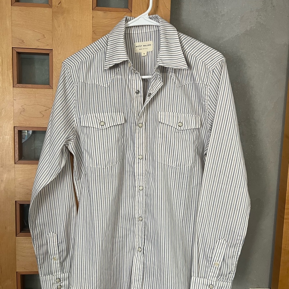 West Major Snap Front Western Shirt, S, USA